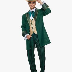 Mad Hatter Costume, Green And Gold